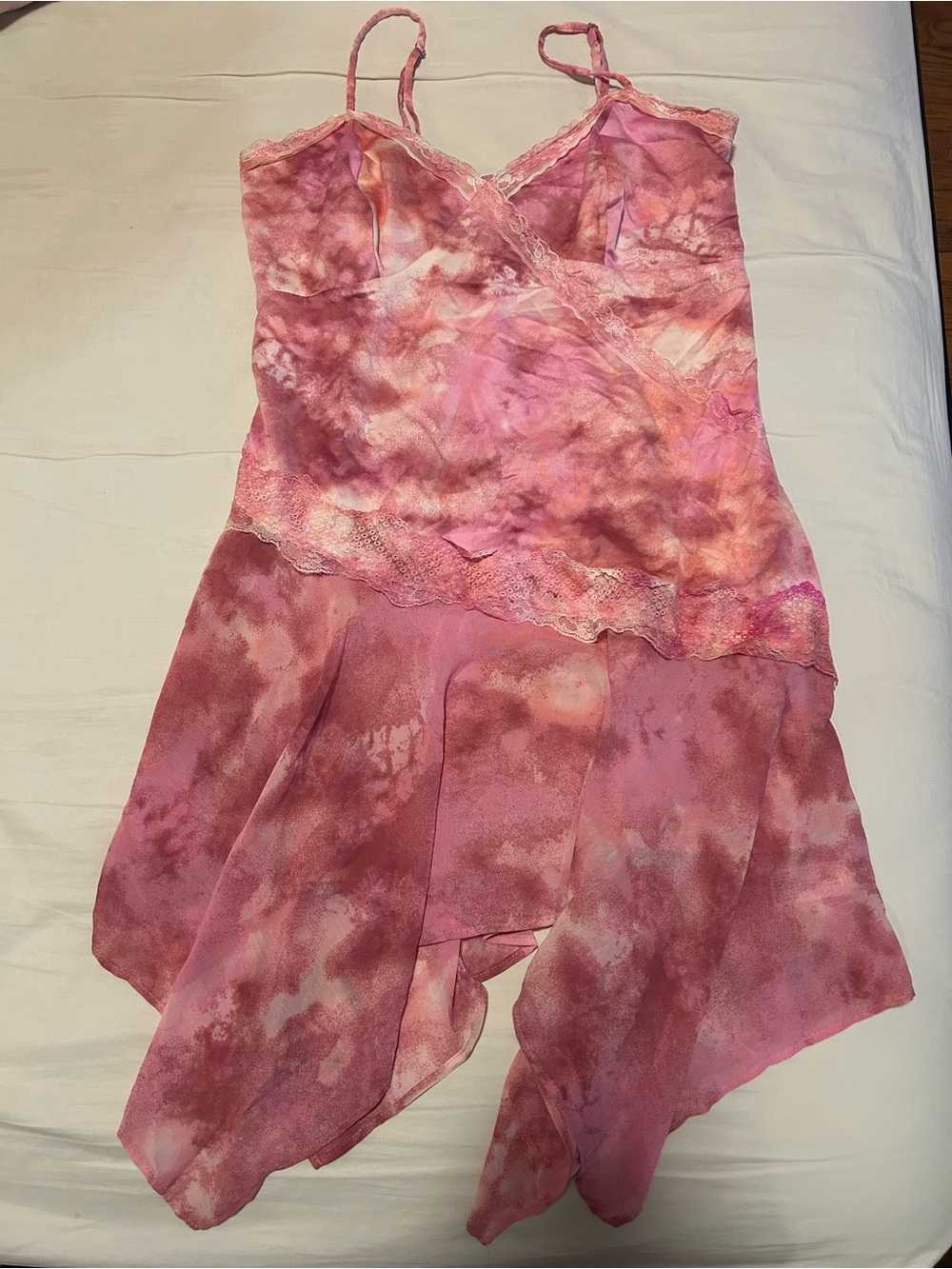 wild fable Pink Tie-Dye Midi Slip Dress - Picture 3 of 3